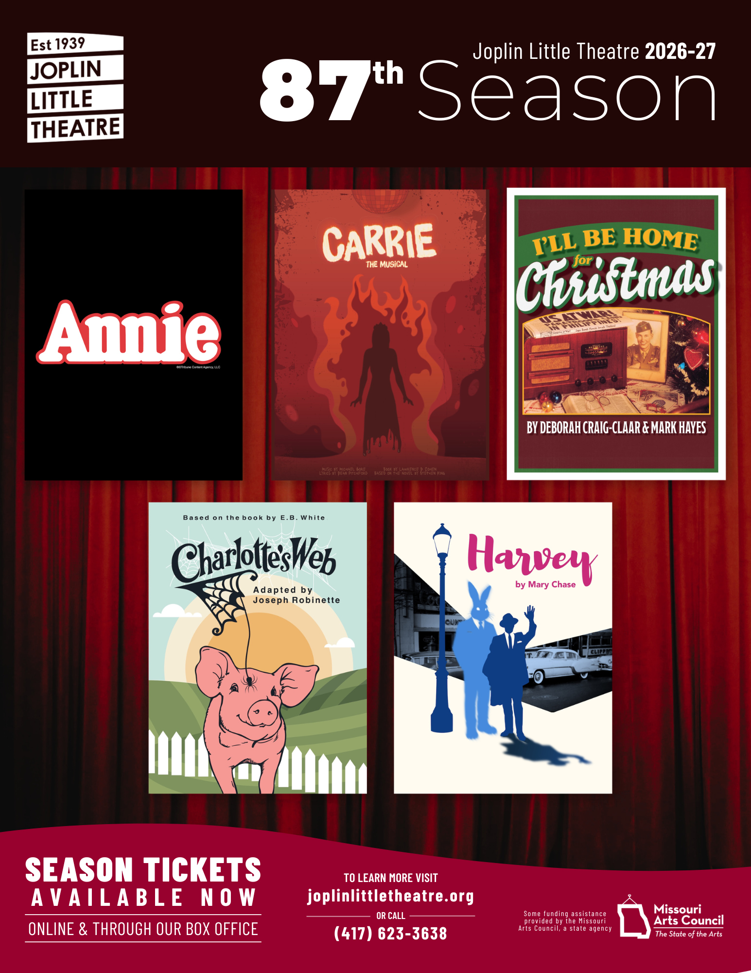 Joplin Little Theatre 2025-2026 Season